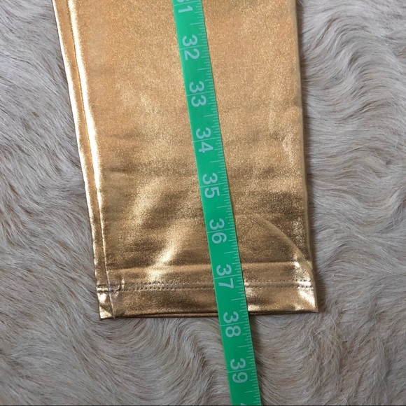 Metallic Gold Leggings - Picture 4 of 9